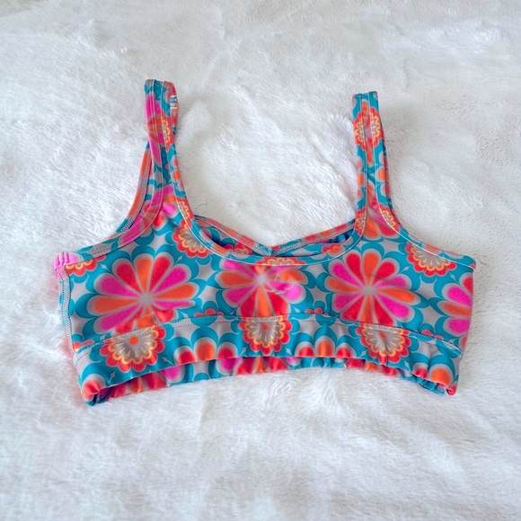 Beyond Yoga Colorful Floral Sports Bra,S - Picture 4 of 7